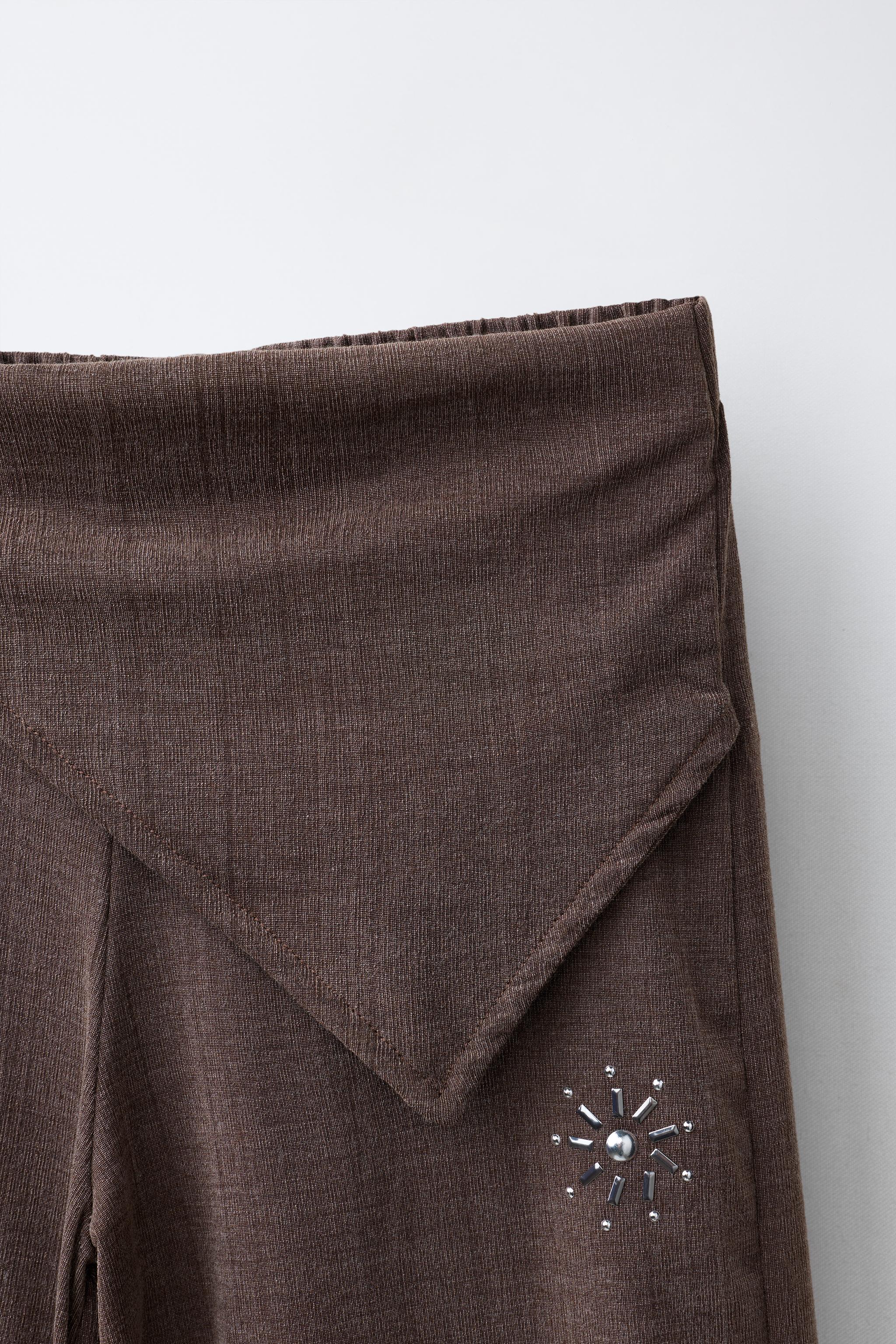 WIDE LEG WRAP PANTS WITH BUTTONS